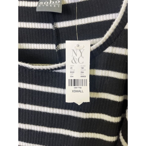 Soho New York & Co Knit Scoop Neck Pullover Sweater Womens Size XS 3/4 Sleeves - Picture 3 of 4